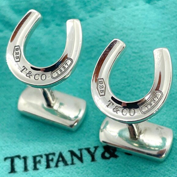 Tiffany 1837 Horseshoe Luck Cufflinks in Sterling Silver - Picture 1 of 10